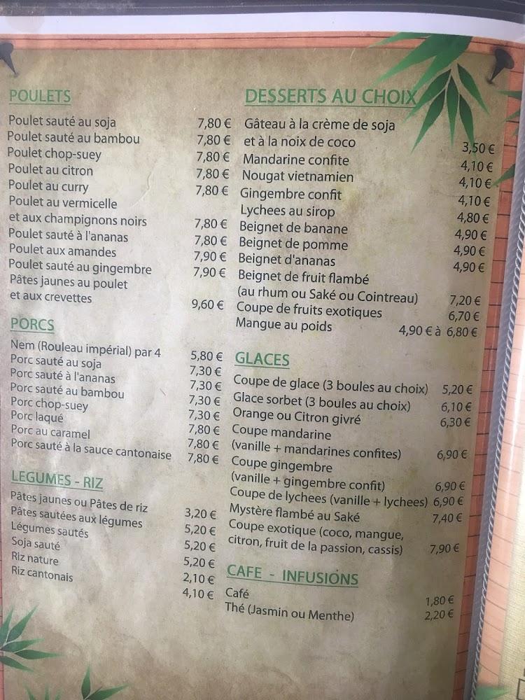 Le Mandarin - Menu Image 3